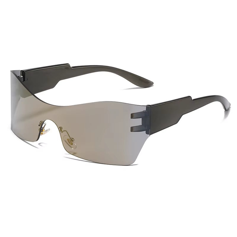 Flat Top Shield Fashion Punk Sunglasses