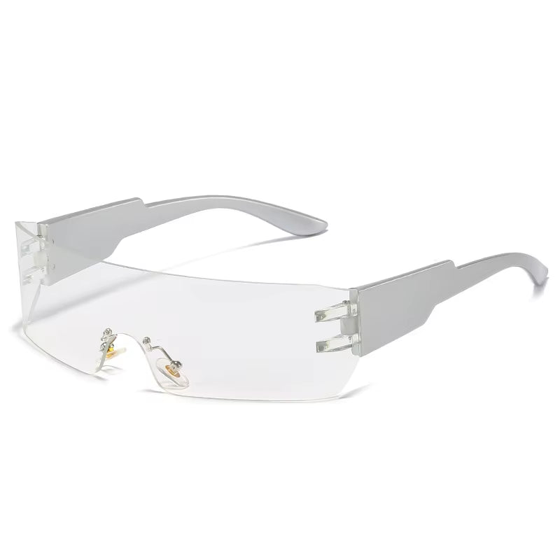 Flat Top Shield Fashion Punk Sunglasses