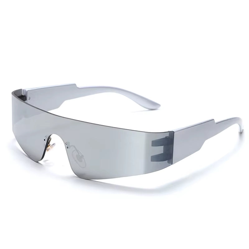 Flat Top Shield Fashion Punk Sunglasses