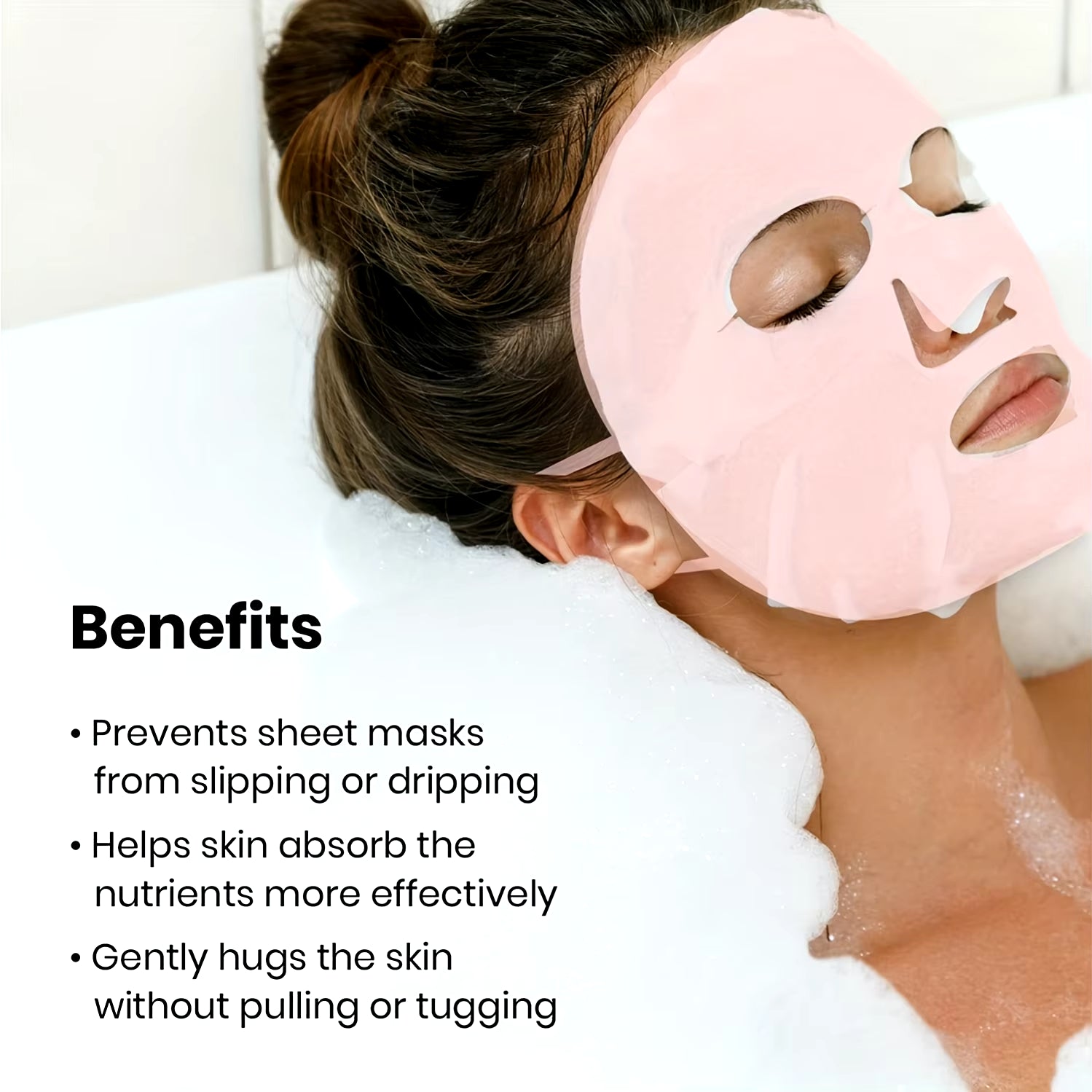 3D Silicone Mask Cover Fixed Mask Tool Ear Hanging Mask for Moisturizing Face Reusable Firming Facial Tool