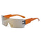 Flat Top Shield Fashion Punk Sunglasses