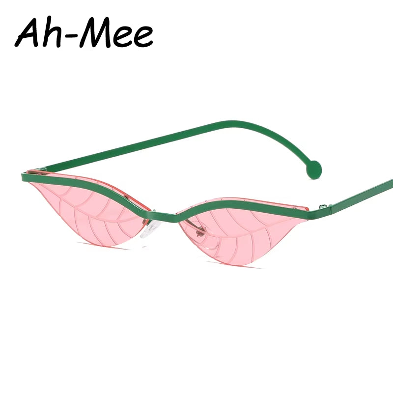 Rimless Narrow Leaf Punk Glasses