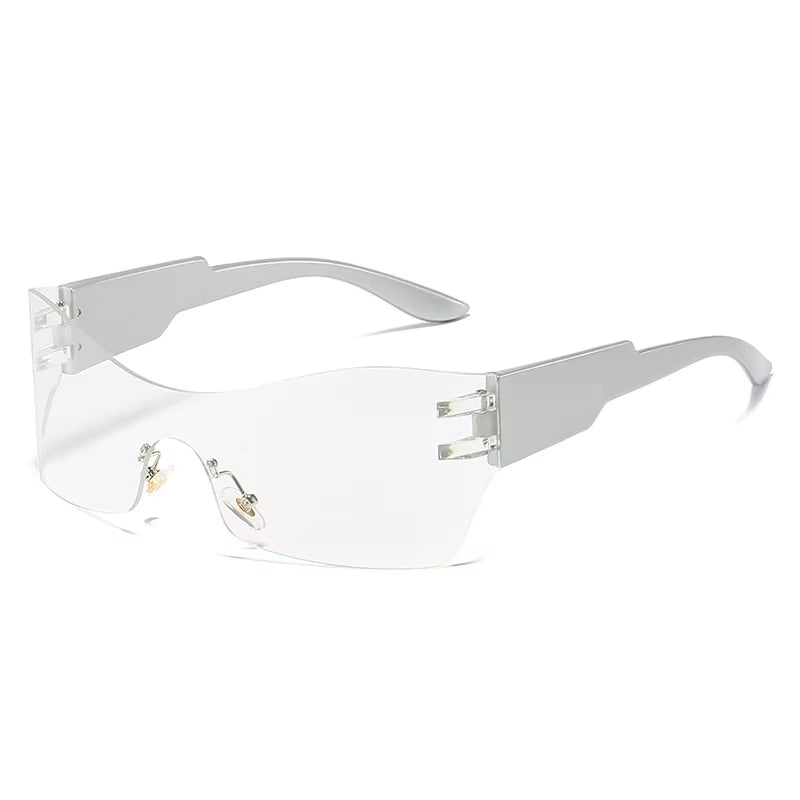 Flat Top Shield Fashion Punk Sunglasses