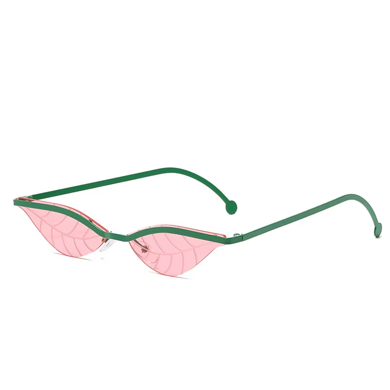 Rimless Narrow Leaf Punk Glasses