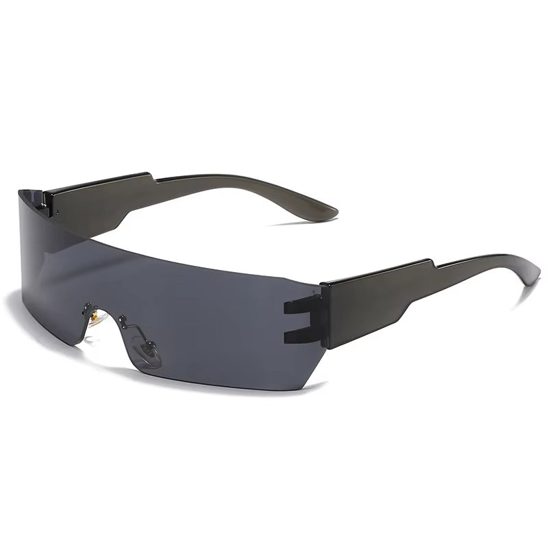 Flat Top Shield Fashion Punk Sunglasses